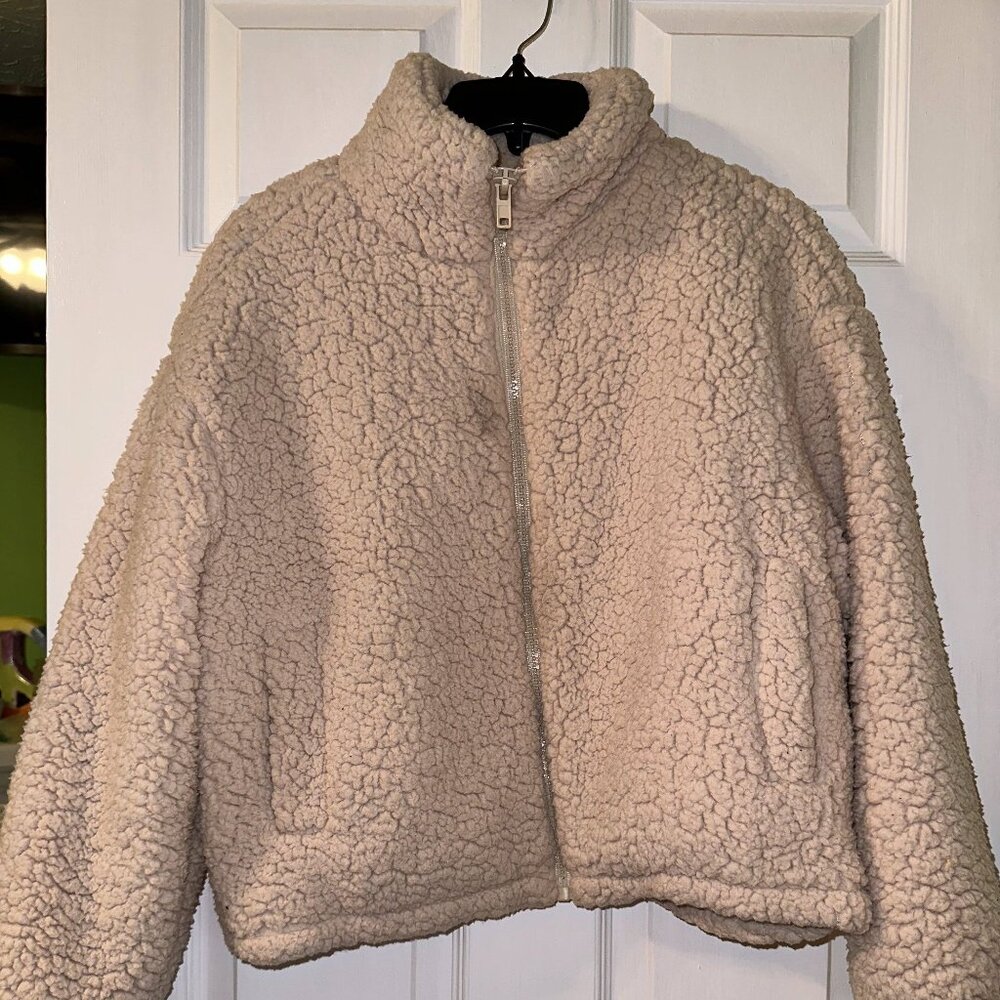 Cream Teddy Bear jacket Size XS/Small